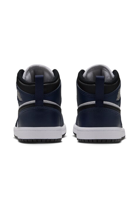 Jordan Jordan 1 Mid sneakersy dziecięce skórzane czarne DQ8424