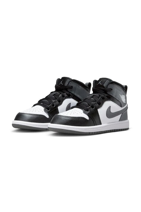 Jordan Jordan 1 Mid sneakers παιδικά δερμάτινα μαύρα DQ8424