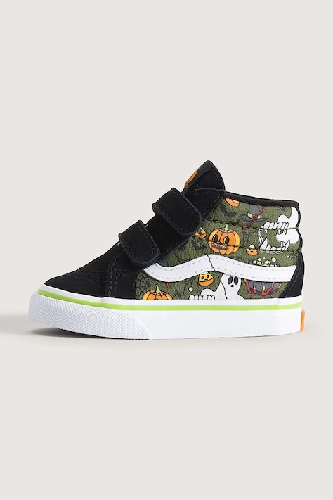 Vans SK8-Mid Reissue V platnene superge otroške črne visoke VN000Y0VCYL1