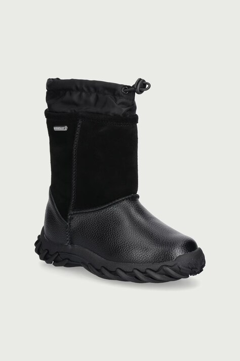 Emu Australia Buty zimowe dziecięce skórzane Puggle Adventurer czarne K13330