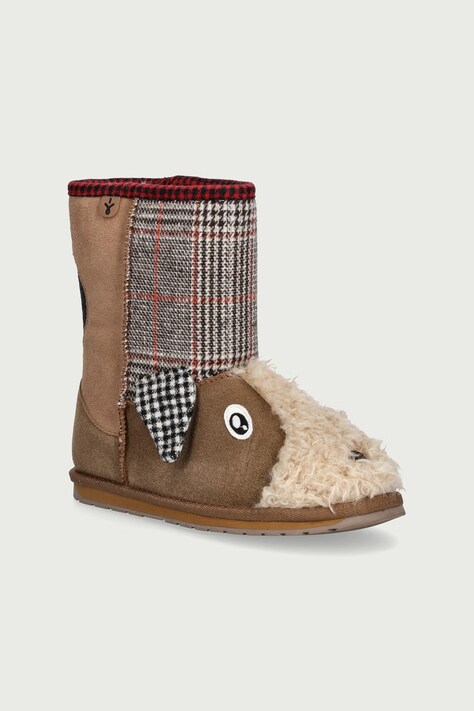 Emu Australia Buty zimowe dziecięce zamszowe Tommie Terrier brązowe K13323