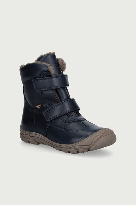 Froddo Obuća zimska za djecu od kože LINZ WOOL TEX HIGH plava G3160230