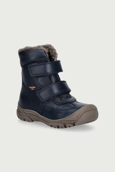 Froddo Obuća zimska za djecu od kože LINZ WOOL TEX HIGH plava G3160230