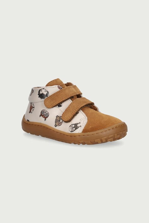 Froddo Półbuty dziecięce skórzane BAREFOOT FIRST STEP beżowe G2130369