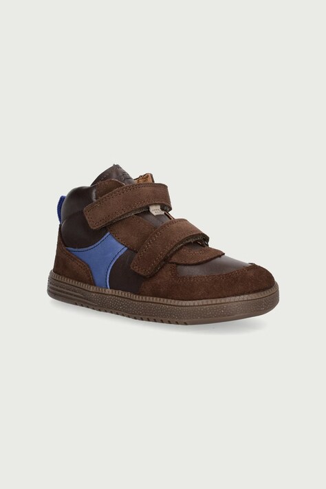 Froddo Cipele za djecu od kože LOOP HIGH-TOPS BAREFOOT smeđe G2110157