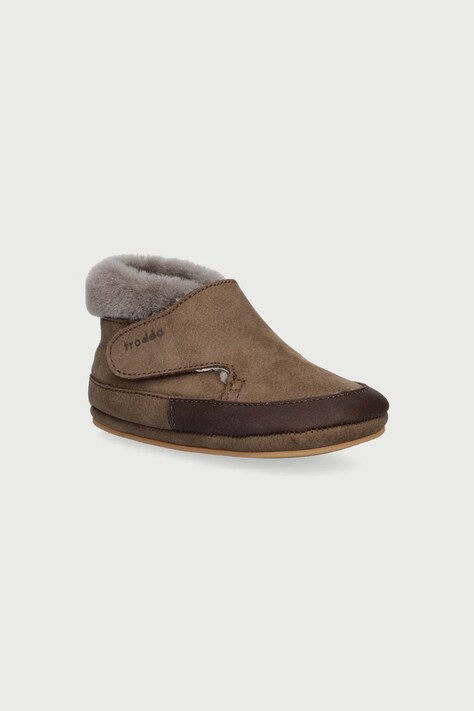 Froddo Obuća za bebe od kože BAREFOOT FURRY WALK smeđa G1160004