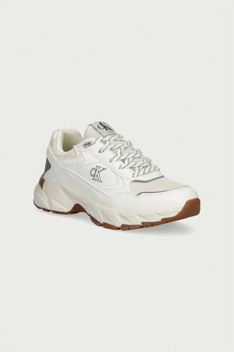 Calvin Klein Sneakersy dziecięce białe V3X9-83486