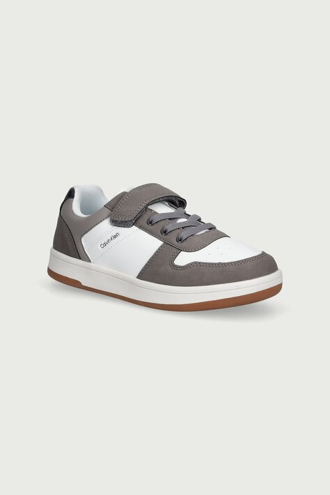 Calvin Klein Sneakersy dziecięce szare V1X9-83444