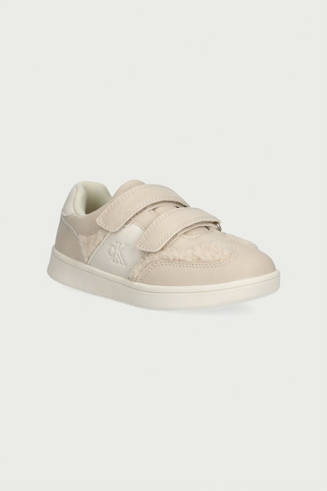 Calvin Klein Sneakersy dziecięce beżowe V1A9-83384