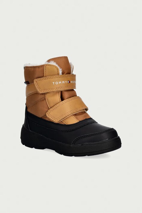 Tommy Hilfiger Buty zimowe dziecięce brązowe T1XD-35302