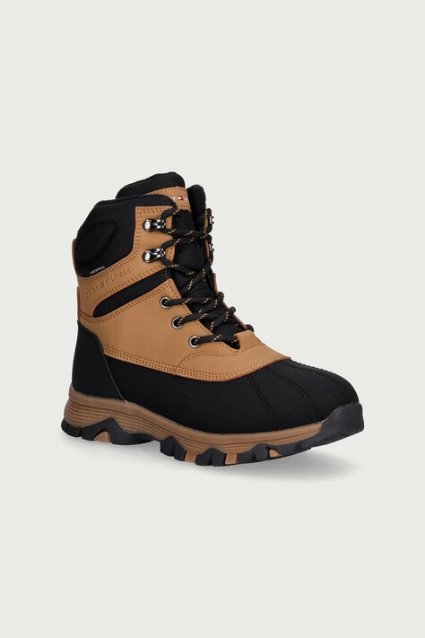 Tommy Hilfiger Buty dziecięce brązowe T3XD-35306