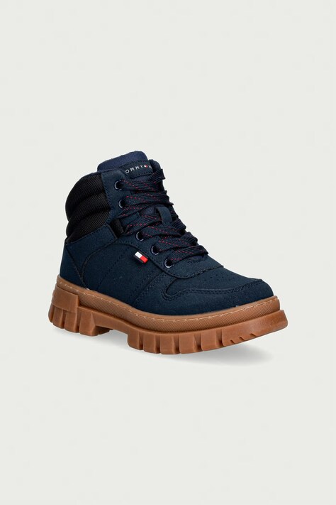 Tommy Hilfiger Trapery dziecięce niebieskie T3X5-35292