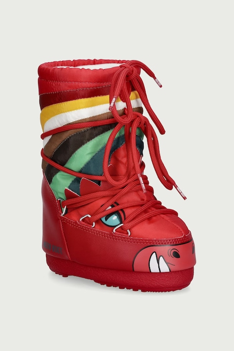 Moon Boot Snehule detské MB ICON DINO červené 80D3400320