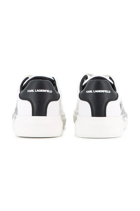 Karl Lagerfeld кросівки дитячі шкіряні — AW26-OBKZ8W, білий — фото 3