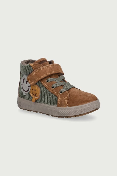 Primigi Sneakersy dziecięce zamszowe brązowe PBZ 23532