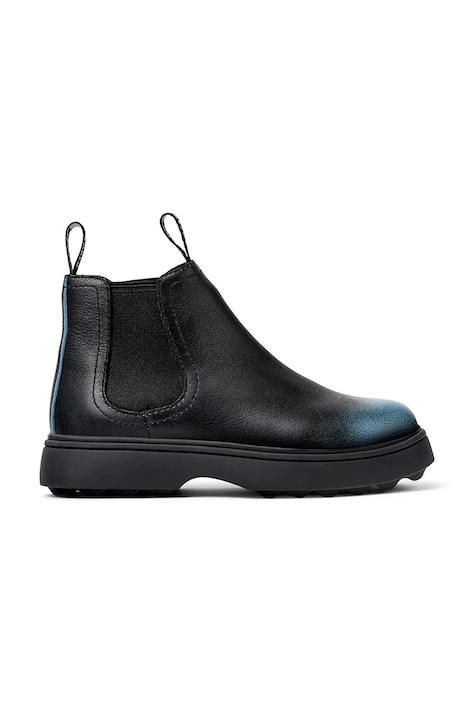 Camper Kotníkové Chelsea boty dětské kožené Norte Kids černé K900149