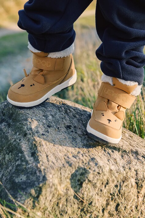 Liewood Śniegowce dziecięce Barley Bear Boot brązowe LW20856