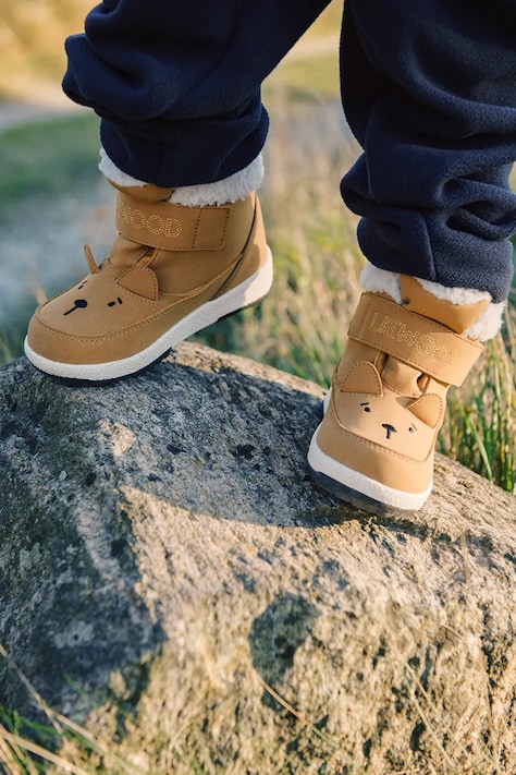 Liewood Śniegowce dziecięce Barley Bear Boot brązowe LW20856
