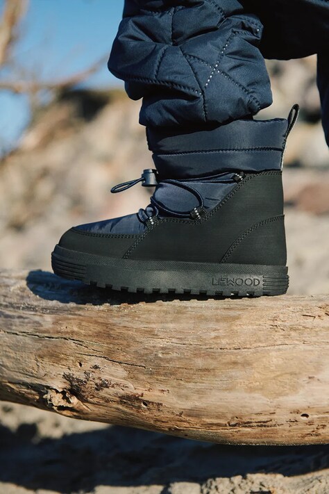 Liewood Śniegowce dziecięce Zoey Snowboot granatowe LW20351