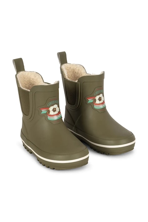 Konges Sløjd Holínky dětské ROI PRINTED RAIN BOOT zelené KS105766