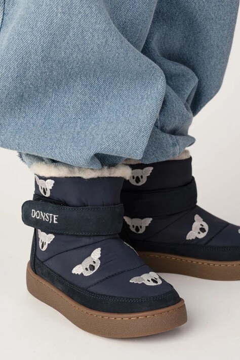 Donsje śniegowce dziecięce Kitto Boots Koala granatowe 2033702
