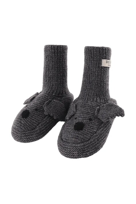 Donsje Topánky dojčenské Maicer Merino Wool Booties Koala sivé 3043203