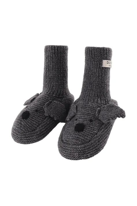 Donsje Topánky dojčenské Maicer Merino Wool Booties Koala sivé 3043203