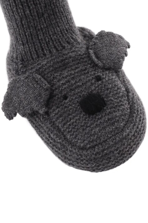 Donsje Buty niemowlęce Maicer Merino Wool Booties Koala szare 3043203
