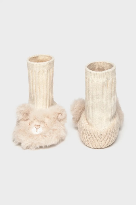 Mayoral Newborn buty niemowlęce beżowe 9154