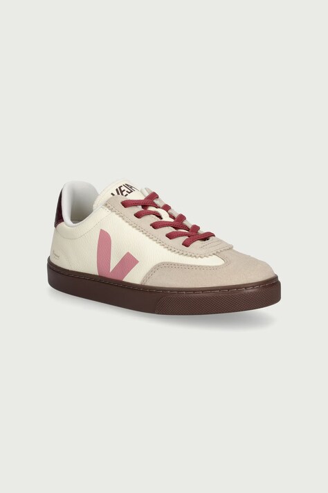 Veja Small Volley sneakers παιδικά δερμάτινα μπεζ DA0222318