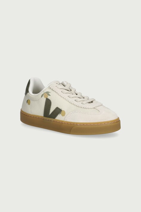 Veja VEJA X KONGES SLOJD sneakers παιδικά δερμάτινα μπεζ BV0222350
