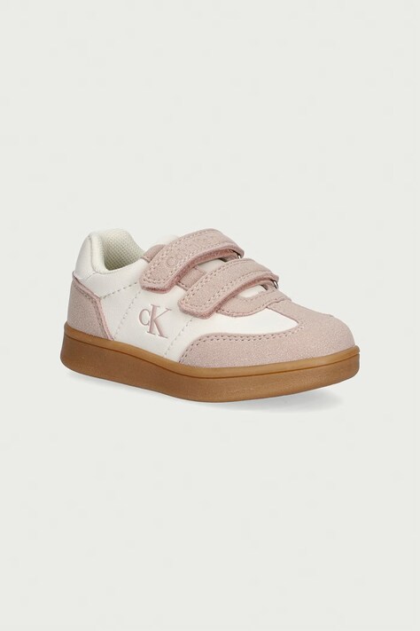 Calvin Klein sneakersy dziecięce beżowe V1A9-83383
