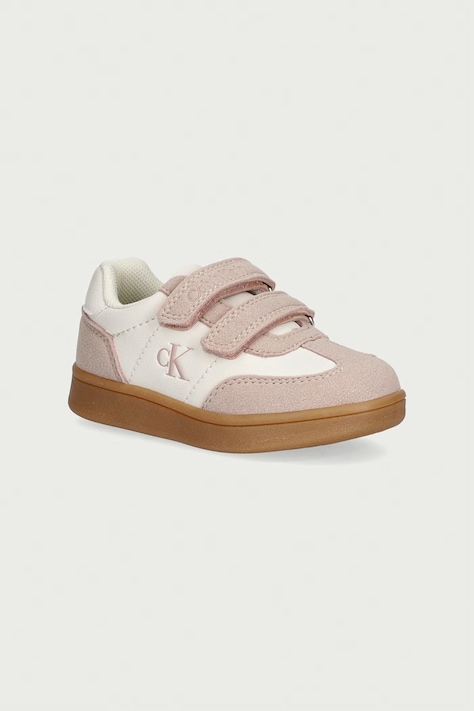 Calvin Klein sneakersy dziecięce beżowe V1A9-83383