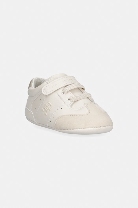 Tommy Hilfiger sneakersy niemowlęce beżowe T0A9-35058