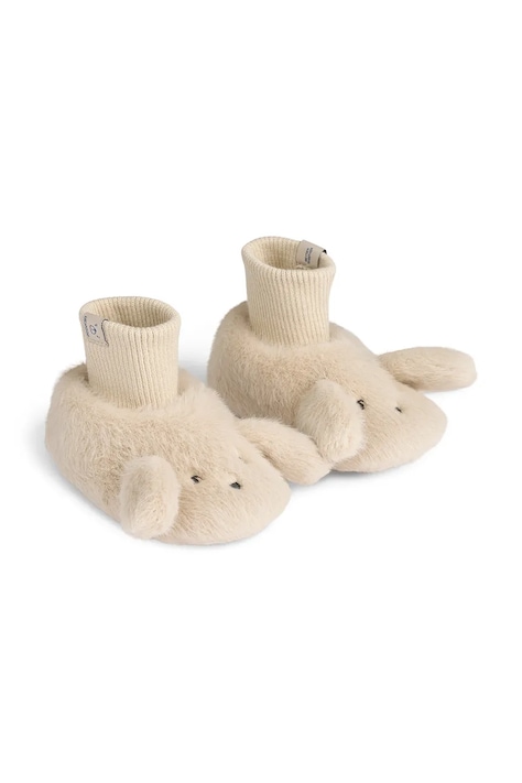 Liewood ботинки для младенцев Beth Rabbit Plush Slippers бежевые LW20240