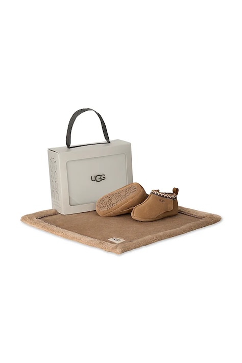 UGG Zestaw buciki i kocyk dziecięcy BABY TASMAN AND LOVEY brązowy 1180294I