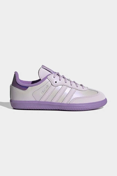 adidas Originals POKEMON SAMBA sneakers παιδικά δερμάτινα μωβ KI8222