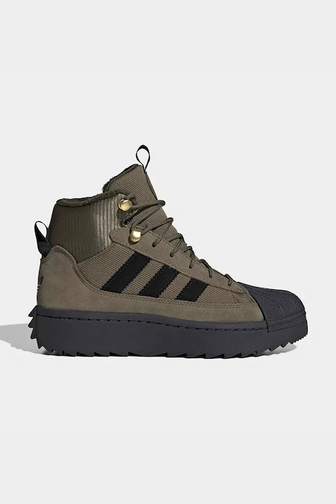 adidas Originals Boty zimní dětské SUPERSTAR WINTER TREK zelené KJ9813