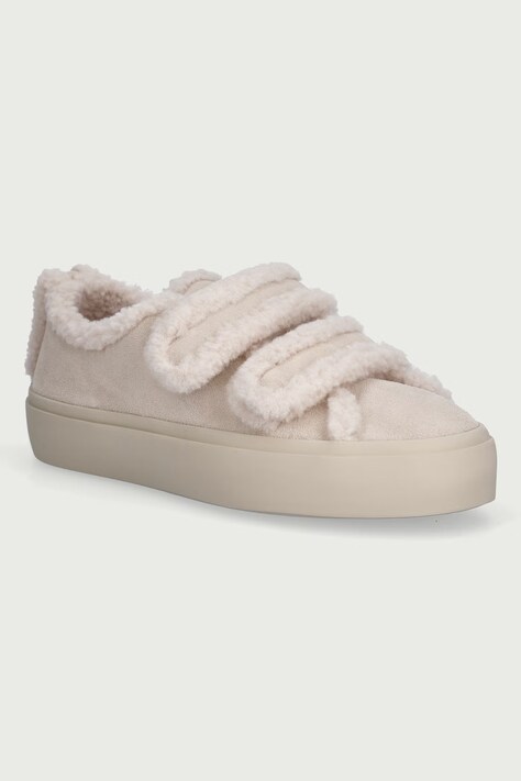 Inuikii SHEARLING LOW VELCRO PASTELLE tenisice za djecu od brušene kože bež 3001.001.0091