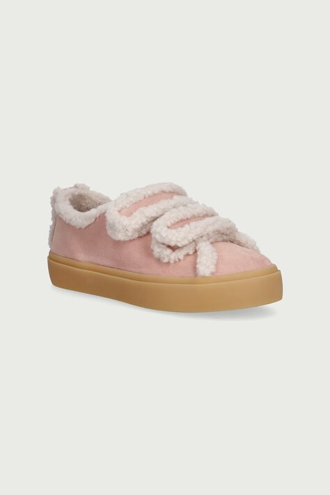 Inuikii SHEARLING LOW VELCRO PASTELLE sneakers detské semišové ružové 3001.001.0091