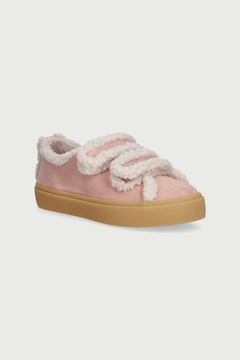 Inuikii SHEARLING LOW VELCRO PASTELLE sneakersy dziecięce zamszowe różowe 3001.001.0091