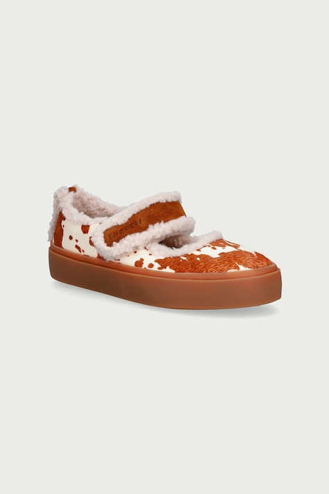 Inuikii Poltopánky detské kožené SHEARLING M.J. COW SUEDE hnedé 3012.001.0021