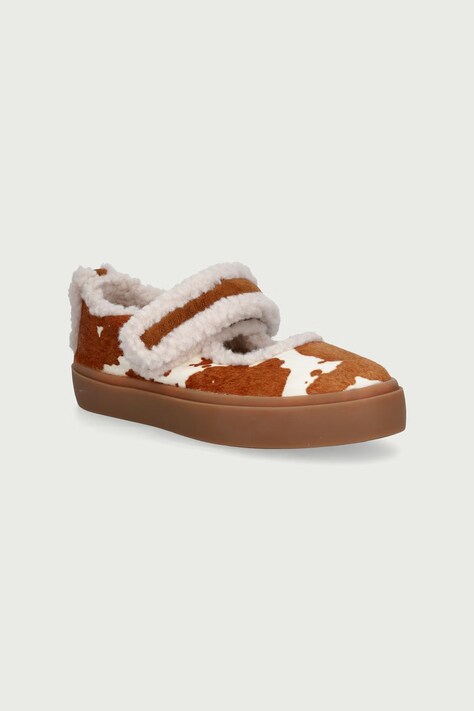 Inuikii Polčevlji otroški usnjeni SHEARLING M.J. COW SUEDE rjavi 3012.001.0021