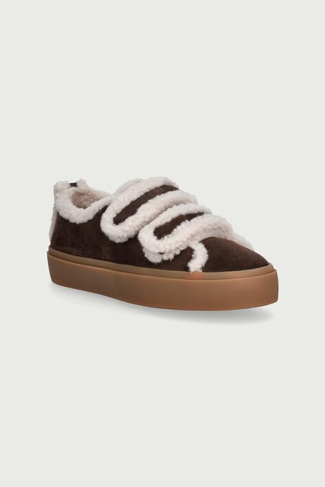 Inuikii SHEARLING LOW VELCRO кросівки дитячі замшеві коричневі 3001.001.0051