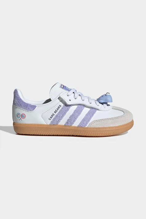 adidas Originals SAMBA OG sneakers detské kožené fialové KK2162