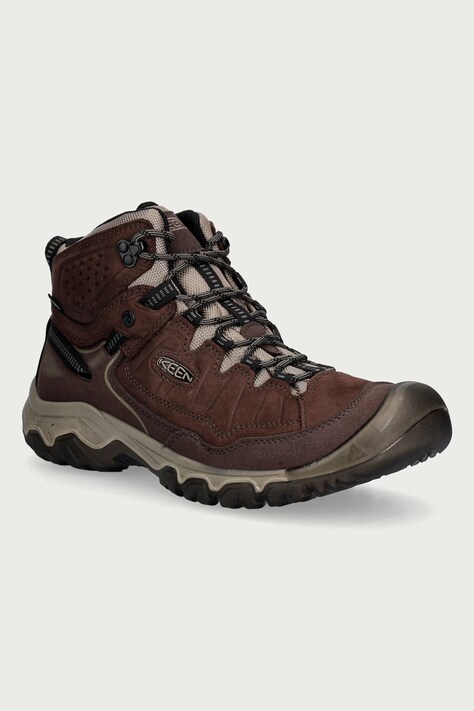 Keen buty trekkingowe męskie TARGHEE IV MID WP bordowe zamszowe 1031773