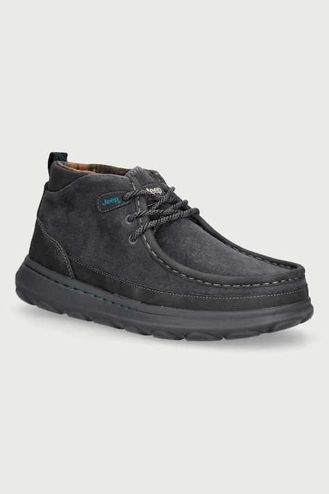 Jeep KAUAI WALLA MID sneakers ανδρικά δερμάτινα γκρί JM62021A