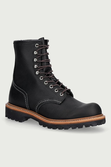 Red Wing 8" Logger trapery męskie skórzane czarne 4501