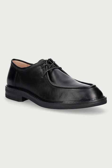 Astorflex Artflex U Rubber półbuty męskie skórzane czarne 1200.900