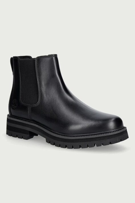 Timberland Britton Drive Mid Chelsea sztyblety męskie skórzane czarne TB0A5RRDW021